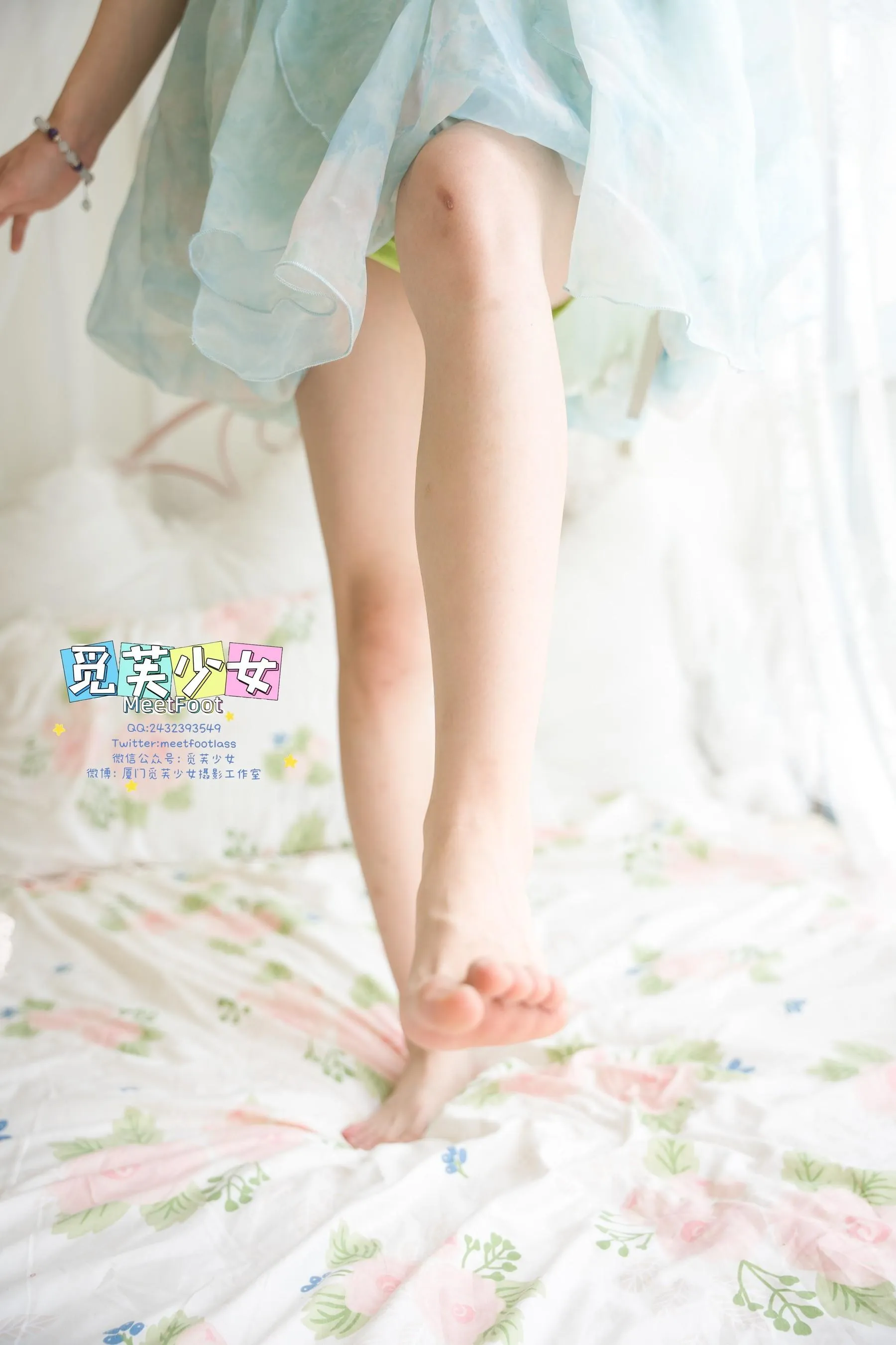 觅芙少女 NO.033 小婉-一袭蓝色纱裙构筑今晚浪漫的梦境-PIC [249P]插图4